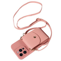 Card Slot Holder Crossbody Lanyard Wallet Case For iPhone 15 14 13 12 series