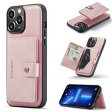 Leather Case With Magnetic Wallet for iPhone 14 series