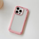 Anti-Shock Clear PC + TPU Case For iPhone 15 14 13 12 series