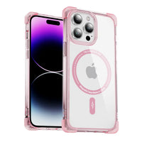 Anti-Drop Magnetic Clear TPU Case For iPhone 15 14 13 12 series