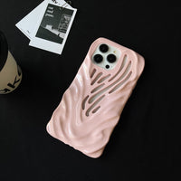 Heat Dissipation Hollow Water Ripple Shockproof Soft Case For iPhone 14 13 series