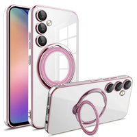 Magnetic Ring Stand Lens Protector Clear Soft Case For Samsung Galaxy S23 S22 series