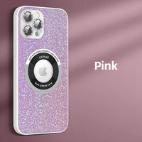 Luxury Camera Lens Glass Glitter Magnetic Magsafe Full Protection Hard Case For iPhone 14 13 12 series