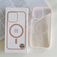 Transparent Magsafe Wireless Charger Silicone Case For iPhone 14 13 12 series