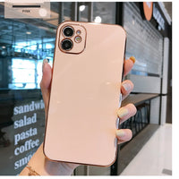 Luxury Square Frame Plating Case For iPhone 12 Pro Max