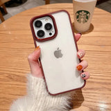 Luxury Shockproof Armor Soft Bumper Hard Acrylic Clear Case For iPhone 15 14 13 series