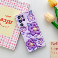 Cartoon Flower Butterfly Case for Samsung Galaxy S23 S22 S21 Ultra Plus