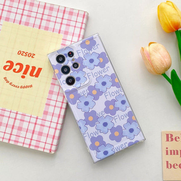 Cartoon Flower Butterfly Case for Samsung Galaxy S23 S22 S21 Ultra Plus