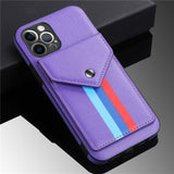 Lanyard Wallet Card Holder Leather Flip Stand Case For iPhone 12 11 Series