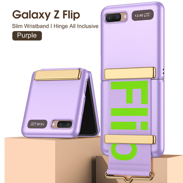 Ultra Thin Case with Wrist Strap for Galaxy Z Flip 3 Z Flip 1