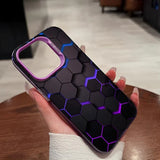 Honeycomb Building Block Hard Bumper Soft Silicone Case For iPhone 15 14 13 12 series