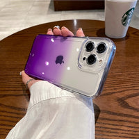 Transparent Gradient Shockproof Cases for iPhone 14 13 12 series