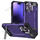 Military Grade Protective Durable Slim TPU Case With Fold Bracket For iPhone 15 14 13 12 series