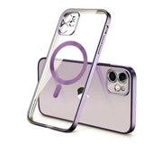 Transparent Silicone Magnet Case for iPhone 13 12 11 Series