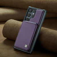 Multi Functional Card Slot Anti Theft Brush Wallet Case For Samsung Galaxy S24 S23 S22 S21 series