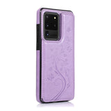 3D Flower Luxury PU Leather Shockproof Wallet Case For Samsung Galaxy S20