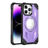 Luxury Magnetic Stand Shockproof Armor Case With Ring Holder For iPhone 14 13 12 series