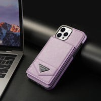 High Quality PU Leather Card Holder Magnetic Flip Kickstand Wallet Case For iPhone 15 14 13 12 series