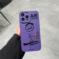 Skateboard Graffiti Cactusjack Silicone Case For iPhone 14 13 12 series