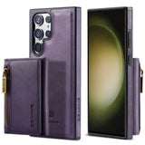 2-in-1 Detachable Magnetic Kickstand Wallet Card Slots Leather Case For Samsung Galaxy S24 S23 S22 Ultra Plus