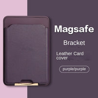 Luxury Leather Magnetic Slot Card Holder Wallet Card Pocket Case For iPhone 14 13 12 series