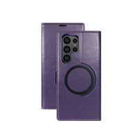 PU Leather Magsafe Card Pocket Flip Case for Samsung Galaxy S22 S21 Note 20 series