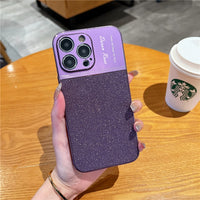 Personalised Customized Name Aluminum Alloy Camera Protection Bling Glitter Cute Case For iPhone 14 13 12 series