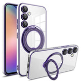 Magnetic Ring Stand Lens Protector Clear Soft Case For Samsung Galaxy S23 S22 series