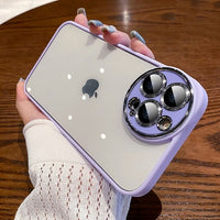 Luxury Camera Protector Lens Film Transparent Case For iPhone 14 13 12 series