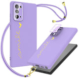 Luxury Lanyard Silicone Case with Camera Cover for Samsung Galaxy S22 S21 series