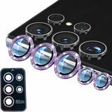 Glitter Camera Protector Metal Lens Ring Glass For Samsung S23 S22 Ultra Plus