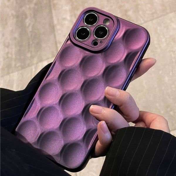Fashion Plating Honeycomb Pattern Case for iPhone 14 13 12 series