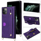 Fashion Lady Crossbody Leather Bracket Cover Case For iPhone 11 Series