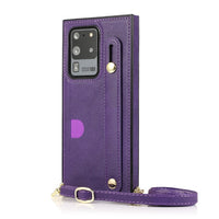 Fashion Lady Crossbody Leather Case with Wristband For Samsung S20 & Note 20 Series