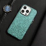 Flower Bear Leather Magsafe Wireless Charging Case For iPhone 14 13 12 series