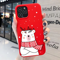 Cartoon Merry Christmas Santa Claus Case For iPhone 13 12 11 Series