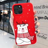 Cartoon Merry Christmas Santa Claus Case For iPhone 13 12 11 Series