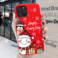 Cartoon Merry Christmas Santa Claus Case For iPhone 13 12 11 Series