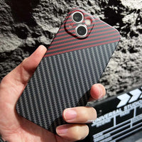 Luxury Ultra Thin Carbon Fiber Texture Matte Case for iPhone 13 11 12 Pro Max
