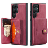 Magnetic Leather Wallet Card Solt Case For Samsung Galaxy S23 Ultra Plus