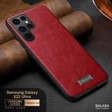 Premium Leather Soft Grip Cases for Samsung Galaxy S22 S21 Ultra Plus