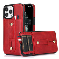 Finger Ring Bracket Leather Case for iPhone 13 12 11 Pro Max Mini