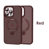 Metal Lens Ring Camera Glass Protection Phone Case With Magnetic Magsafe Rotating Stand For iPhone 15 14 13 12 series