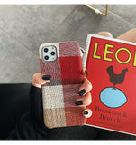 Fashion Solid Color Cloth Case For iPhone 11 Series Soft Silicone Slim Warm Plush Fabric Cover
