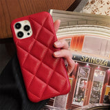 Luxury Leather Card Holder Case with Crossbody Chain Lanyards For iPhone 14 13 12 series