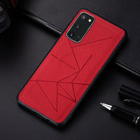Bracket Leather Silicone Case For Samsung Galaxy S20 Note 10 Series