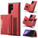 2 In 1 Detachable Magnetic Wallet Card Holder Pocket Leather Case For Samsung Galaxy S24 S23 S22 S21 Ultra Plus