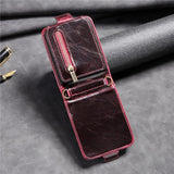 Luxury Leather Zipper Wallet 360° Full Protection Case For Samsung Galaxy Z Flip 3