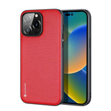 Woven Nylon Texture Silicone Frame Case for iPhone 14 Series