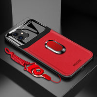 Leather Plexiglass Slim Silicone Car Holder Case for iPhone 11 Series